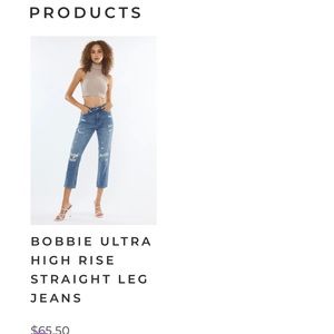 Kan CanBobby distress high rise jeans size 3/25